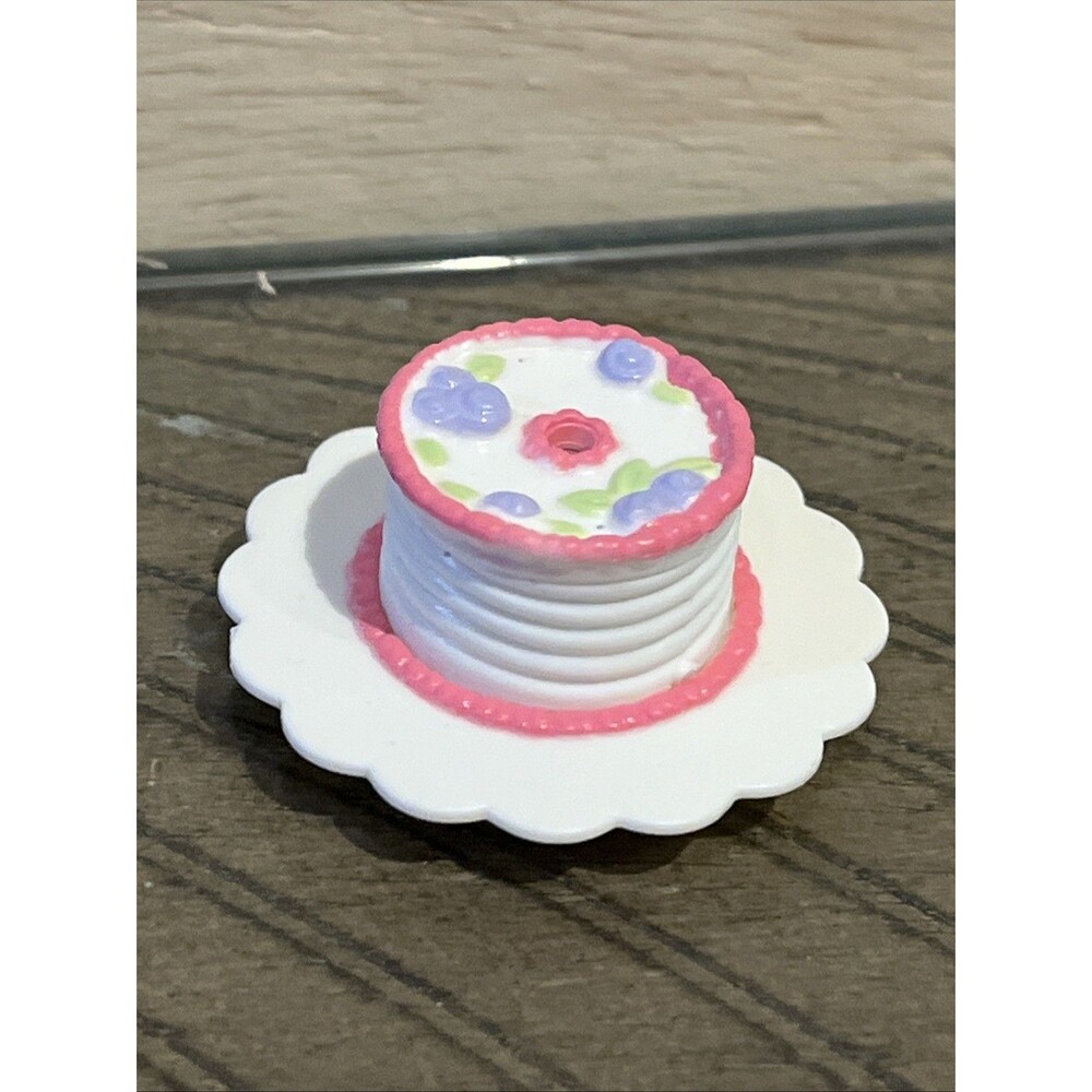 Vintage BARBIE birthday cake pink ACCESSORIES HAPPY FAMILY
